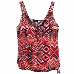 🛍️Aztec Print Tank Top – Boho Vibes